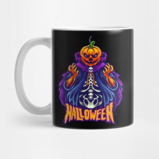 Halloween pumpkin head monster Mug